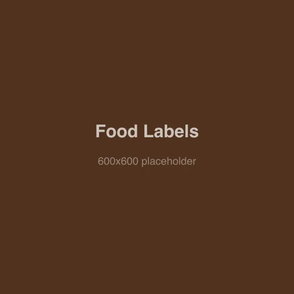 Food brand label samples