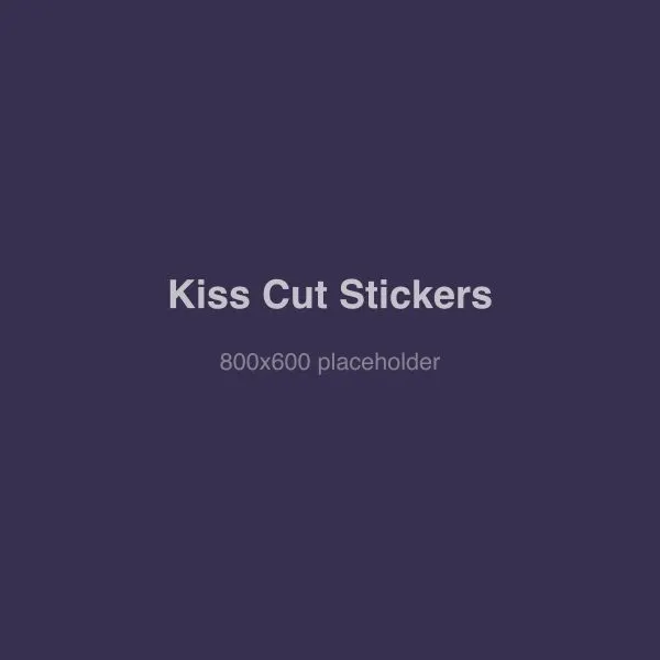 Kiss-cut sticker sheet samples