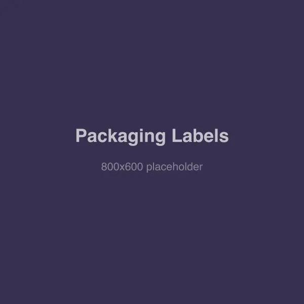 Packaging label and seal samples