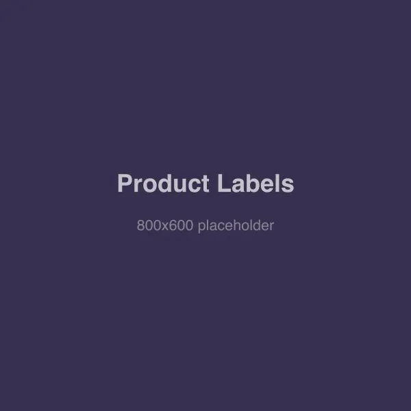 Professional product label samples