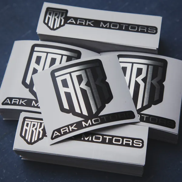 Metallic ARK Motors stickers