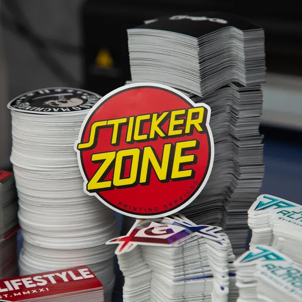 StickerZone logo with orders